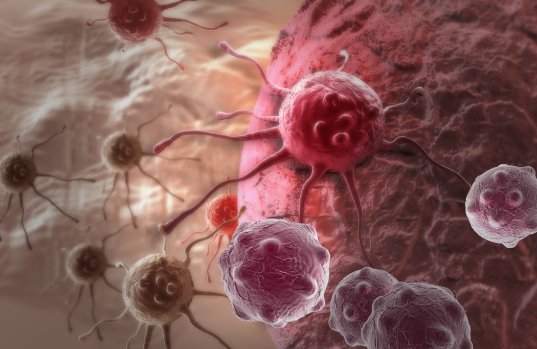 Illustration of cancer cells