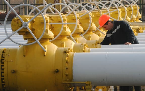 A gas compressor station in Ukraine.