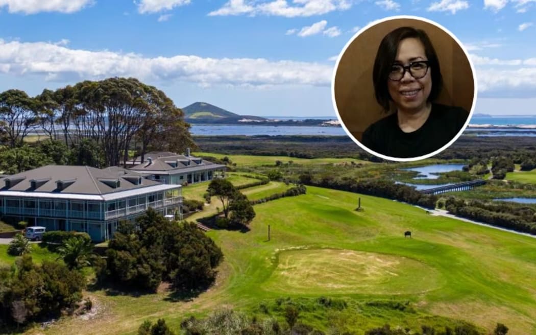Belle Mumby (inset) defended forgery charges related to her time working at Carrington Resort.