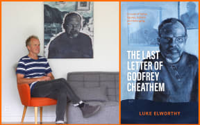 Author and book cover