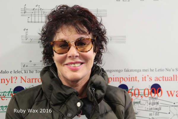 Ruby Wax on a 2017 visit to New Zealand.