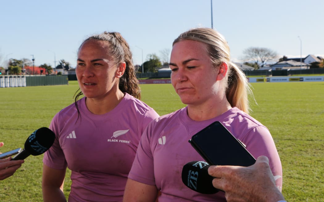 Black Ferns wing Portia Woodman-Wickliffe and front-rower Amy Rule