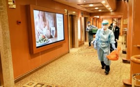 Coronavirus testing on board the Diamond Princess cruise ship in Japan