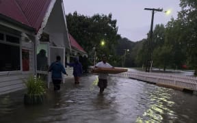 Flooding at Ōtorohanga Museum.