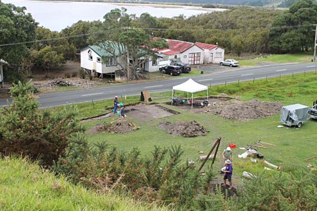 Looking down from the site of the Superintendent's house to the former shipyard  site