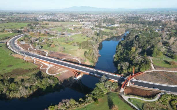 $166 million bridge linking Hamilton to new subdivision set to open | RNZ