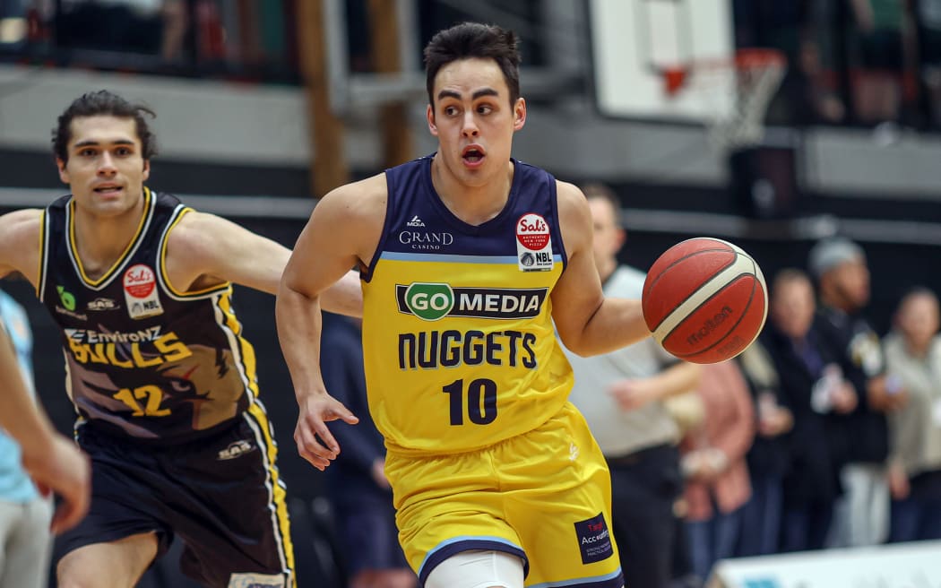 Nuggets Richie Rodger during the SAL'S NBL Basketball match between Franklin Bulls and Otago Nuggets at Franklin Pool & Leisure Centre Auckland, New Zealand. 27 May 2021