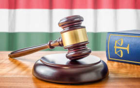 A Hungarian gavel and law book