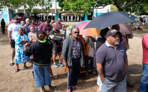 Voters in Noumea