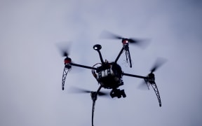 Aeronavics Drone with navigation lights