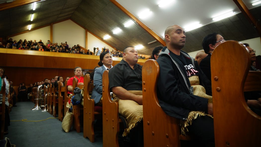 About 600 people attended the service at a Mangere church.