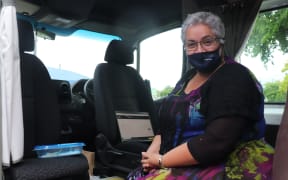 Ngāti Porou Hauora vaccinator Hinemoa McLelland in the suburb of Kaiti