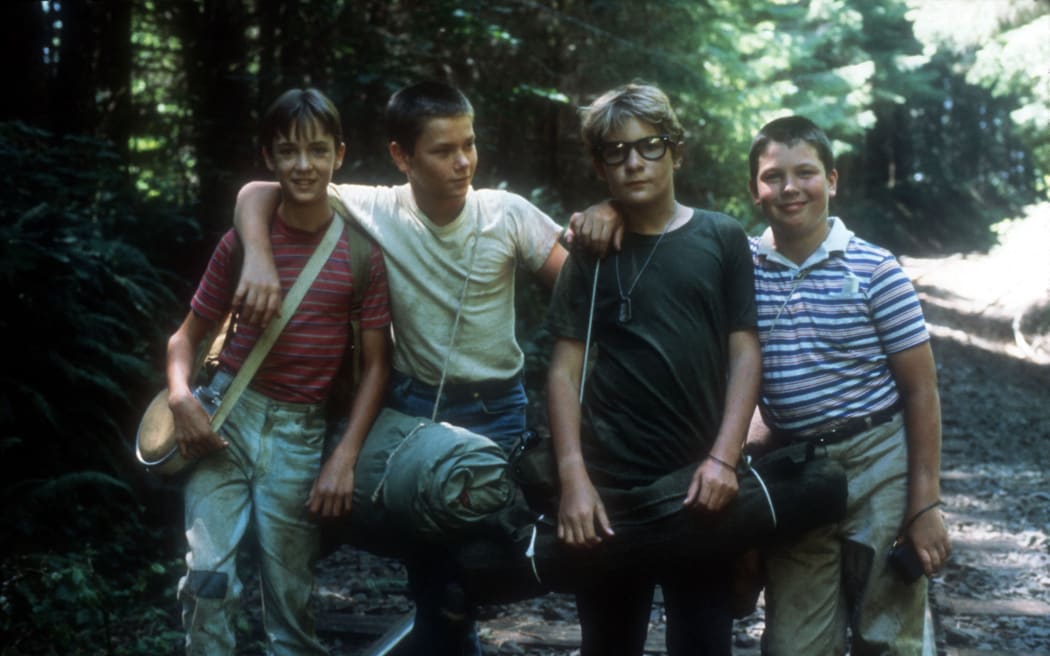 Stand By Me (1986), starring Wil Wheaton, River Phoenix, Corey Feldman, Jerry O'Connell, based on Stephen King's book.