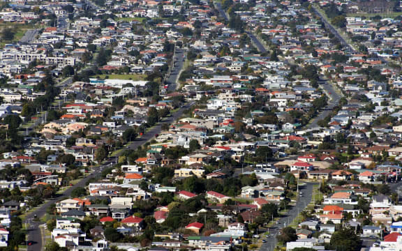 Houses at Mount Maunganui, Bay of Plenty.