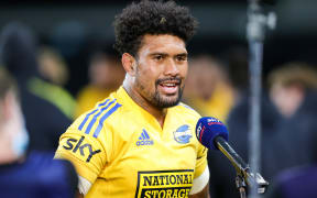 Ardie Savea after the Hurricanes win tonight.