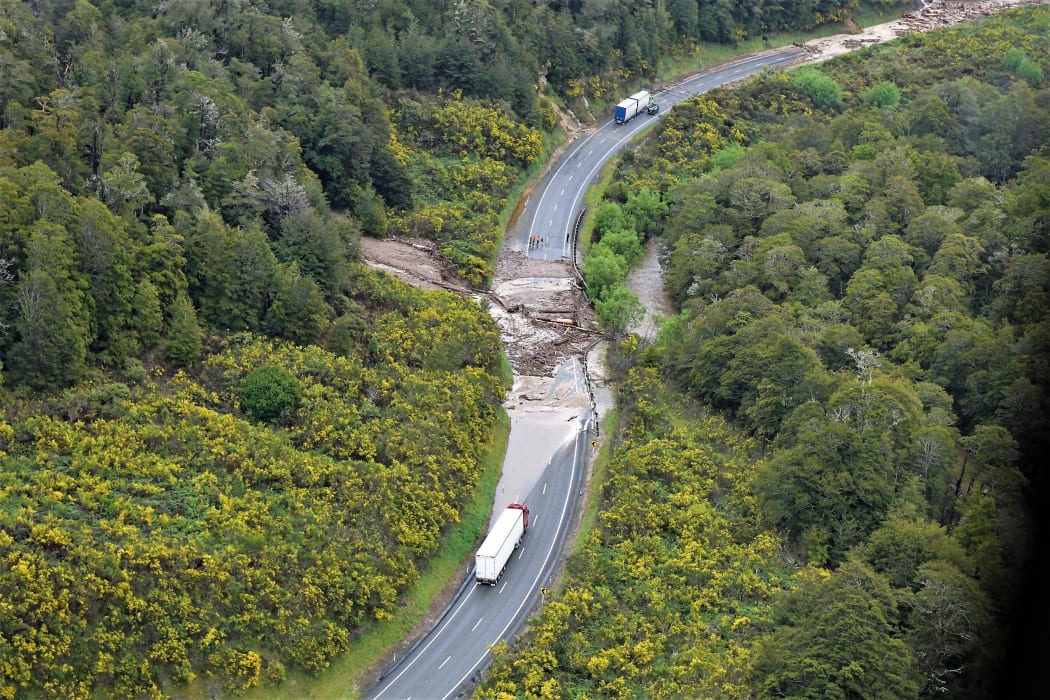 Traffic on State Highway 6 between Nelson and Christchurch is being diverted due to a series of large slips north of Murchison.