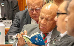 Fijian Prime Minister Sitiveni Rabuka during the parliamentary debate to amend the 2013 Constitution earlier this month.