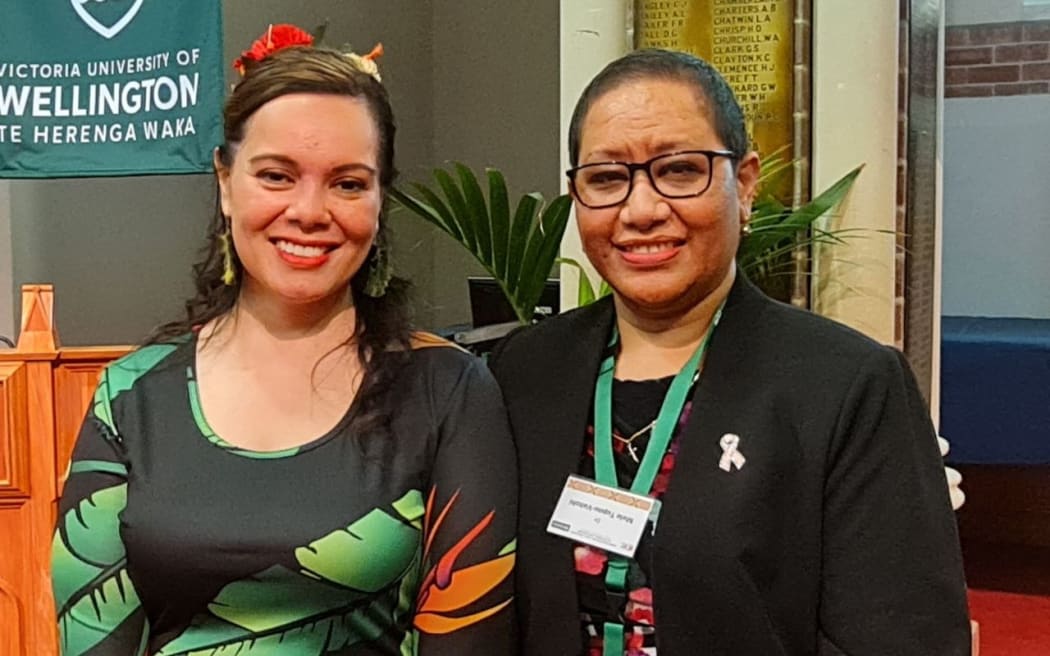 Tupe Solomon-Tanoa'i and Dr Mele Tupou- Vaitohi
