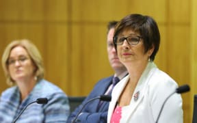 National MP Maureen Pugh with Simon O'Connor and Louise Upston in Select Committee