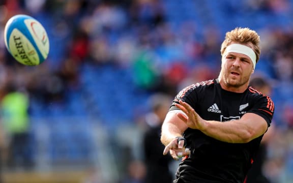 Sam Cane training with the All Blacks.