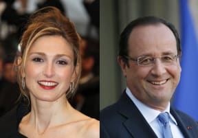Julie Gayet and President Francois Hollande.