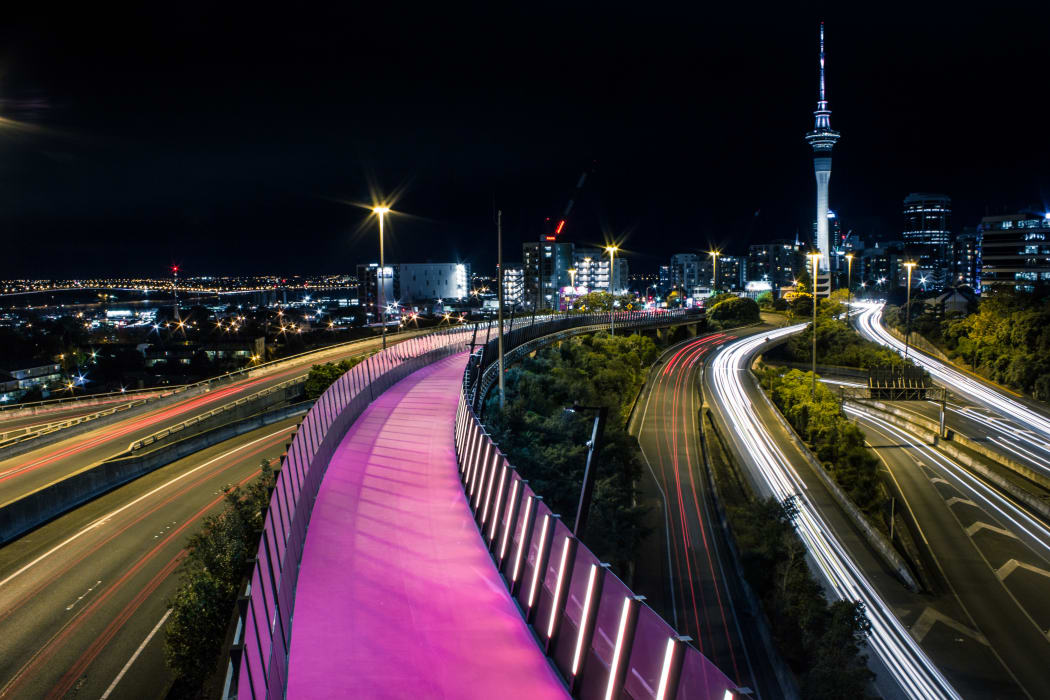 Auckland's Lightpath - or, as it's more commonly known, the pink cycleway
