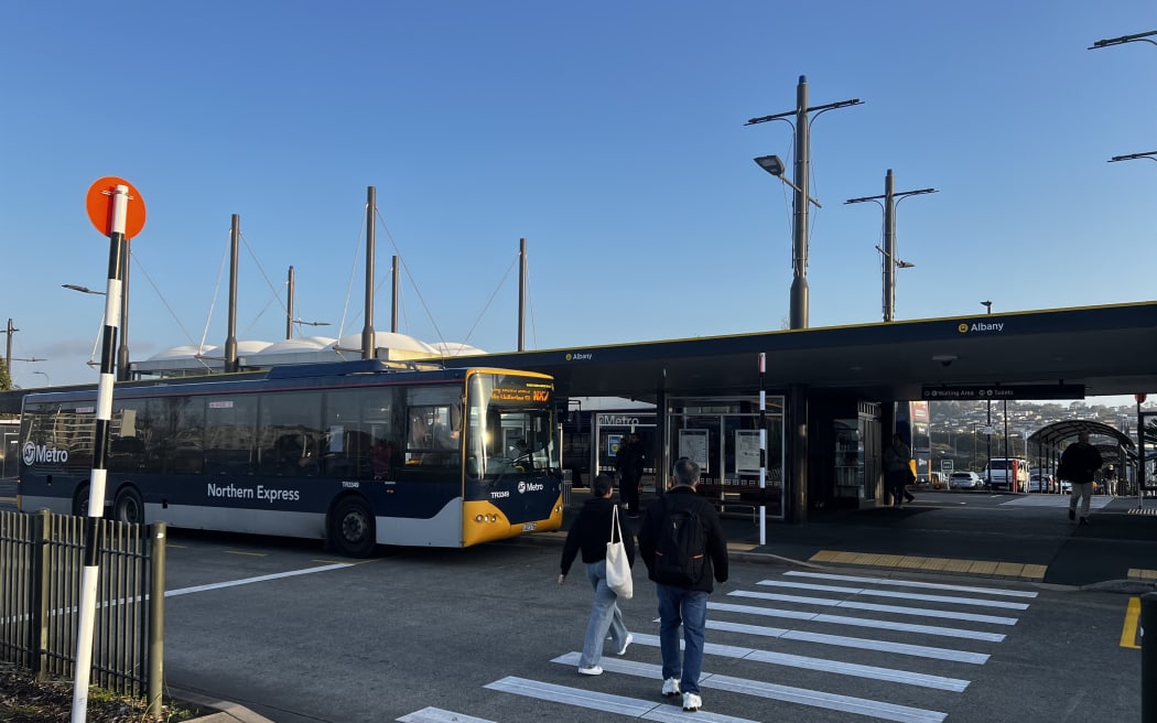 Albany Bus Station on 19 September 2023, the day after it was the scene of a crime which later became a homicide. The bus station is operating as usual.