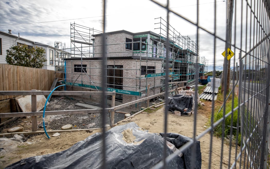 Homes under construction for the TV3 television programme 'The Block' sit unfinished as the show has been cancelled in its 11th season.