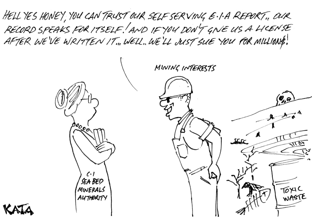 Cartoon Cook Island Mining