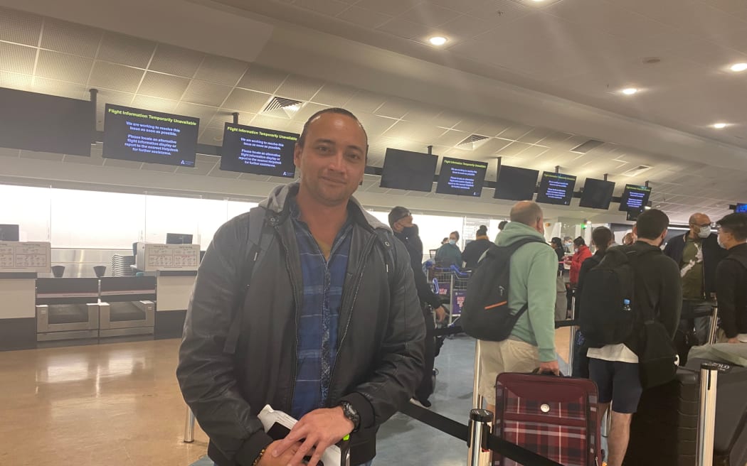 Robert BJ Rex on his way back to Niue after a business trip to New Zealand