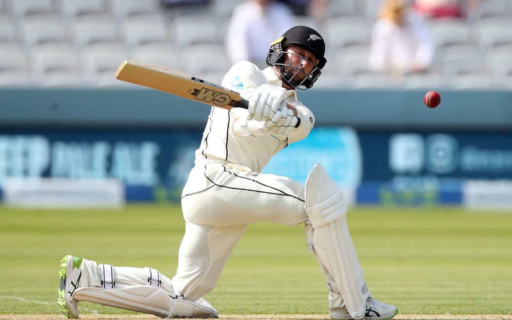 Devon Conway batting first Test Lord's 2021.