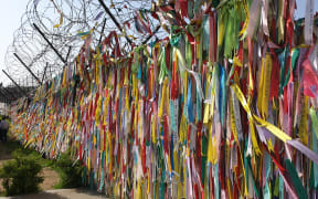 At the demilitarised zone in Korea, visitors leave messages of hope for a reunified peninsula.