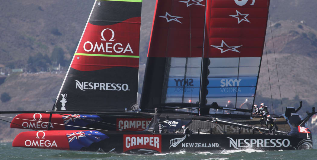 Emirates Team New Zealand battled it out against Oracle Team USA in San Francisco in 2013, but lost the series.