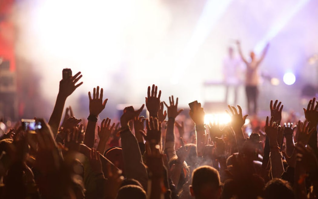 Image of people at a rock concert