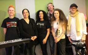 Moana and the Tribe with Trevor Reekie at RNZ in Auckland, 2014.
