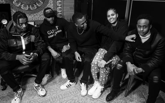 Members are JessB, Raiza Biza, Abdul Kay, Blaze the Emperor and Mo Muse