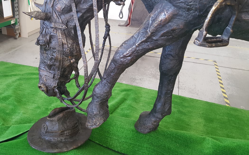 Sculptor Matt Gauldie took a year-and-a-half to complete the life-size bronze statue