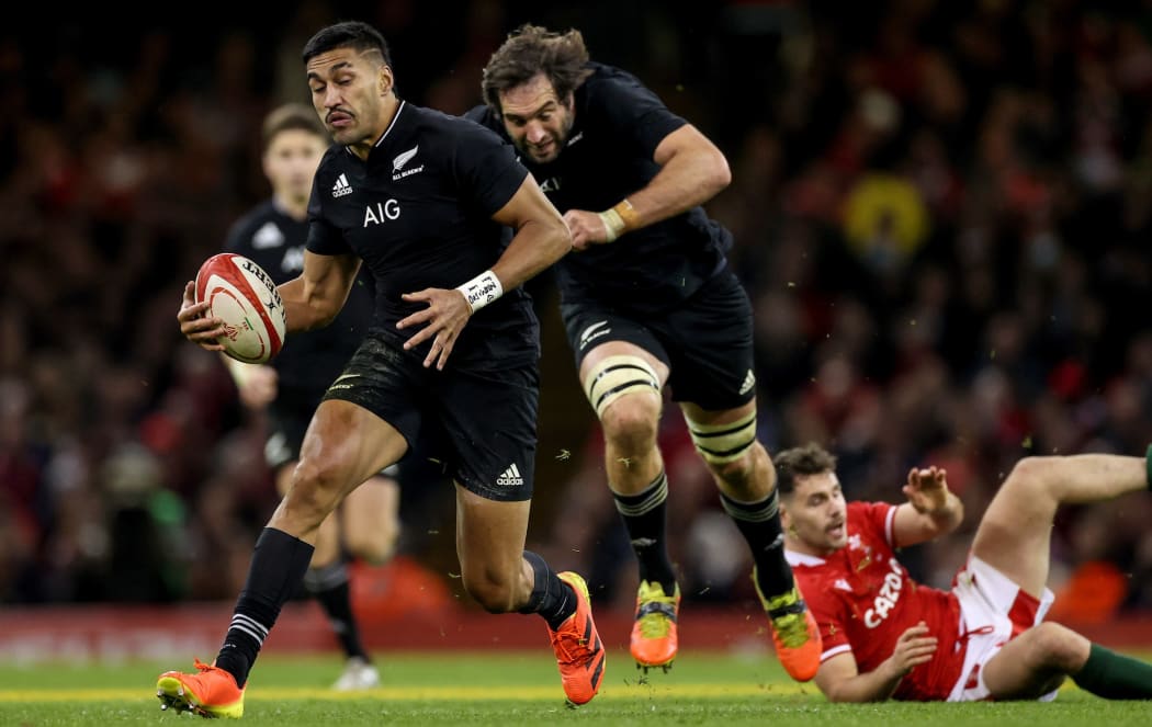 Autumn International, Principality Stadium, Cardiff, Wales 30/10/2021
Wales vs New Zealand
New Zealand's Rieko Ioane makes a break 
Mandatory Credit Â©INPHO/Billy Stickland / www.photosport.nz