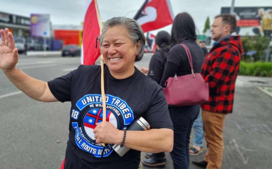 National Māori Action Day protest in New Plymouth.