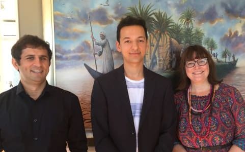 Ali Mazraeh, Yousuf Ahmad and Rochelle Stewart-Allan of ADRI- the Arab Digital Reform Institute
