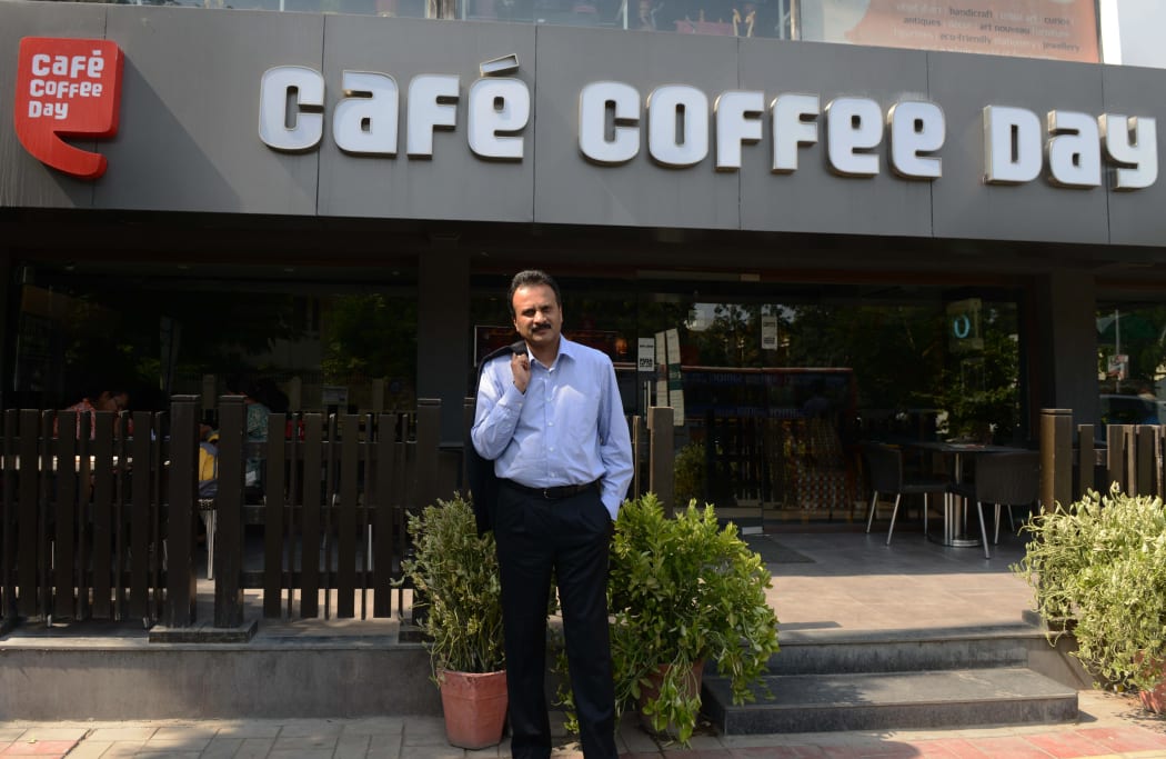 Owner of the Café Coffee Day chain VG Siddhartha poses for a photograph in 2015.