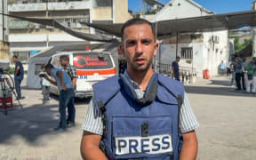 This screen grab taken from AFPTV on August 11, 2025 shows Al-Jazeera's Anas al-Sharif speaking during an AFP interview in Gaza City on August 1, 2024. Al Jazeera said two of its correspondents, including a prominent reporter, and three cameramen were killed in an Israeli strike on their tent in Gaza City on August 10. (Photo by various sources / AFP)