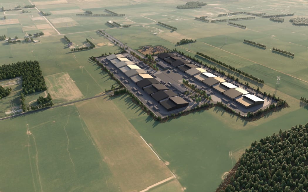 An early artist impression of Datagrid's data centre in Makarewa, north of Invercargill.