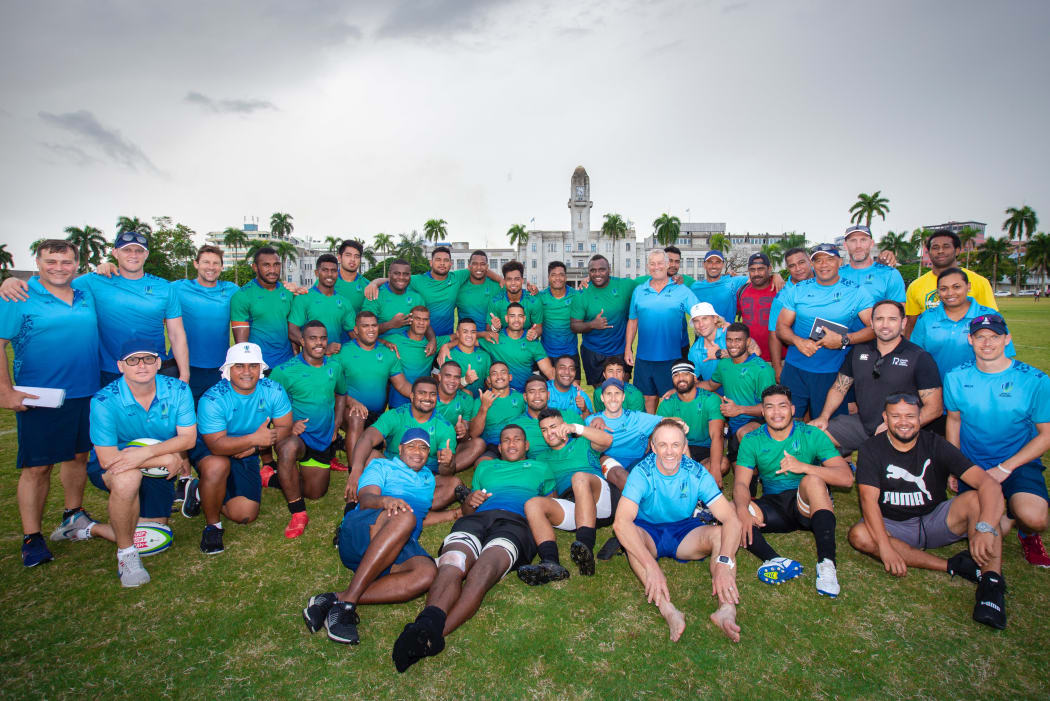 Pacific Combine rugby players