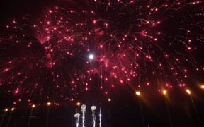 The Opening Ceremony at the 2017 Pacific Mini Games concludes with fireworks