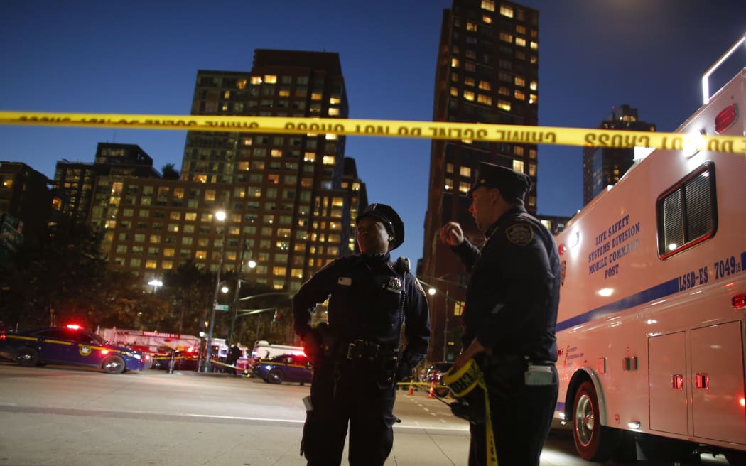 Police remained at the scene of the attack overnight.