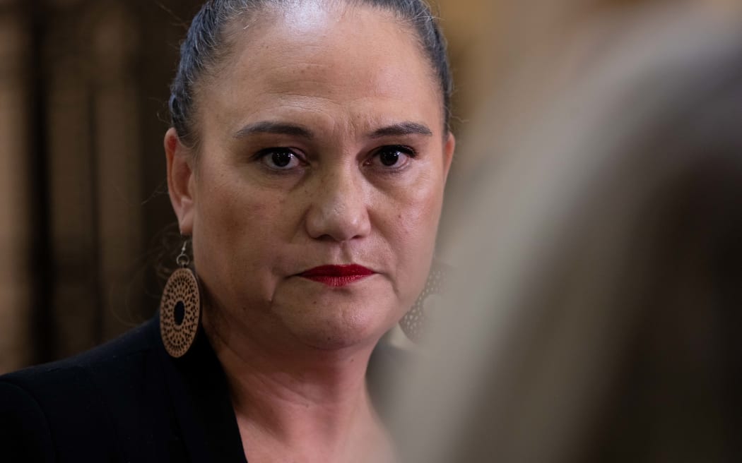 Deputy Prime Minister Carmel Sepuloni and Deputy Party Leader Kelvin Davis speak to media following the resignation of Meka Whaitiri