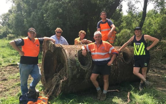 One of the two V-class locomotives