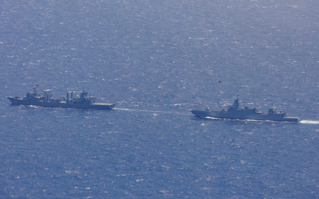 The Chinese naval task group has moved west into the Great Australian Bight.