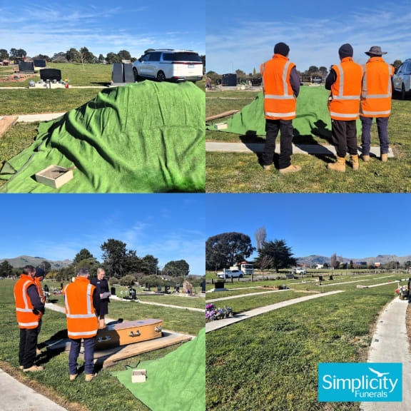 A funeral service by Simplicity Funerals Christchurch for a person with no known relatives. Photo permission of Simplicity Funerals.